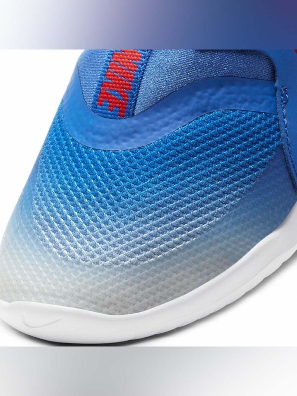 Nike Flex Runner Kids Blue & Red Slip-On Sneakers - Picture 10 of 11